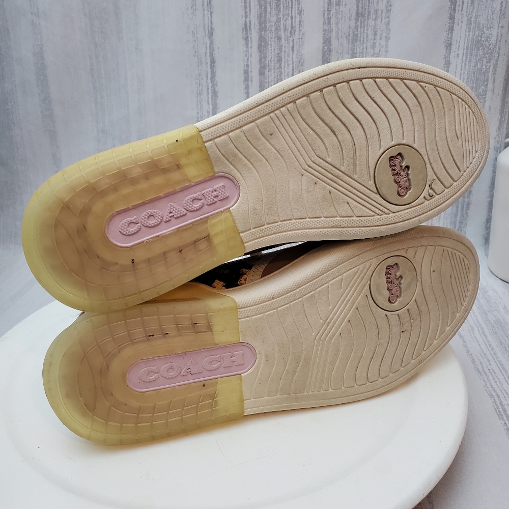 COACH Citysole Court Leather Sneaker - Beechwood/ Aurora Sz 10B - Picture 12 of 14